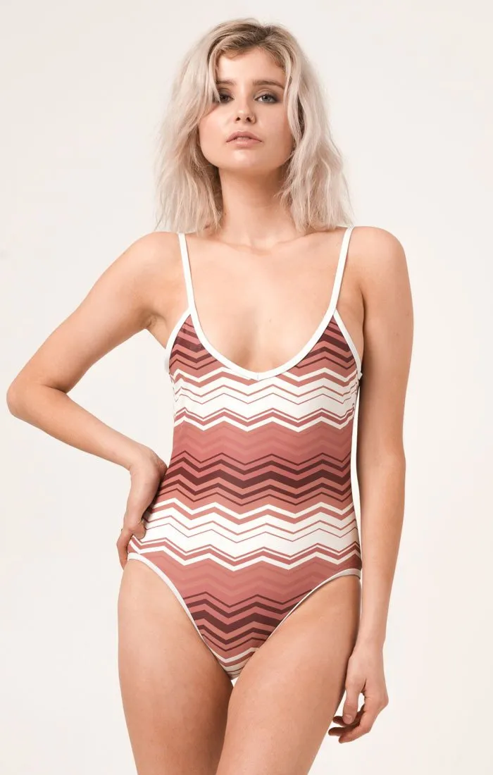 Afends Womens 70 Zag One Piece - One Piece Swimsuit