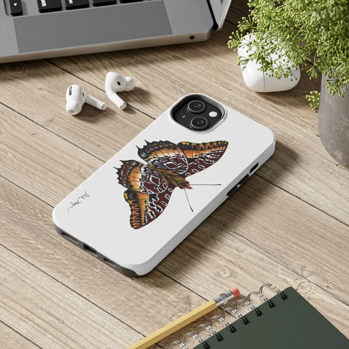 Black Bordered Charaxes Phone Case (iPhone)