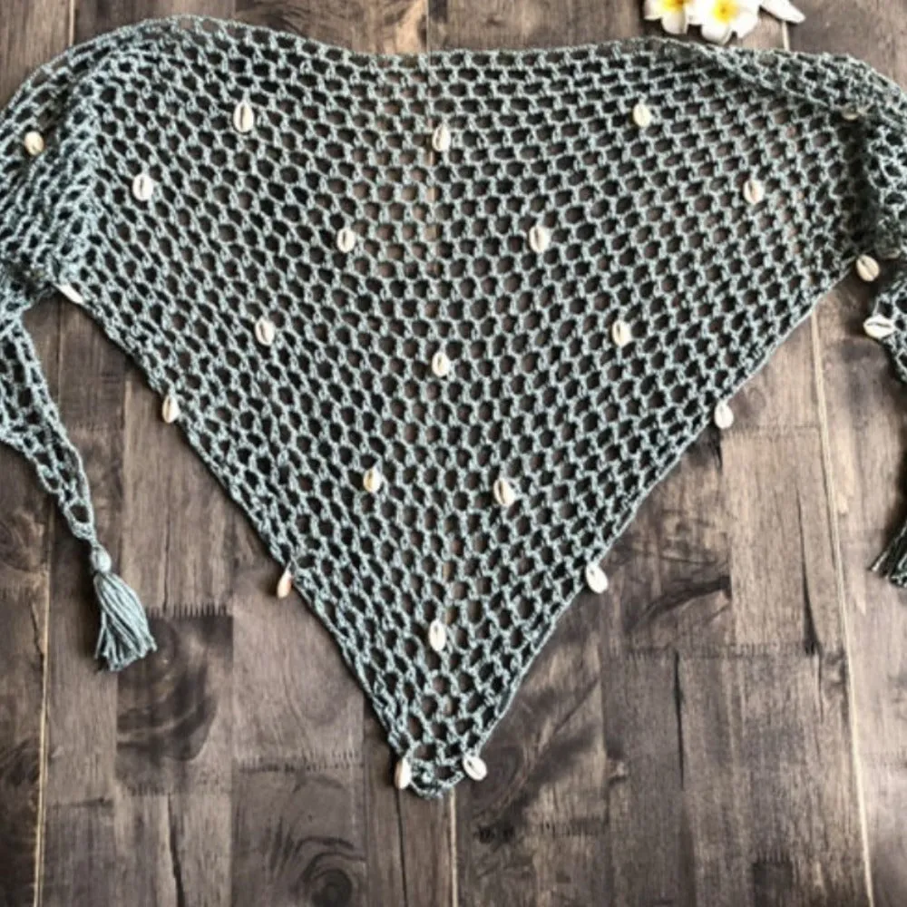 Crochet Bathing Suit Cover Up Skirt Wrap