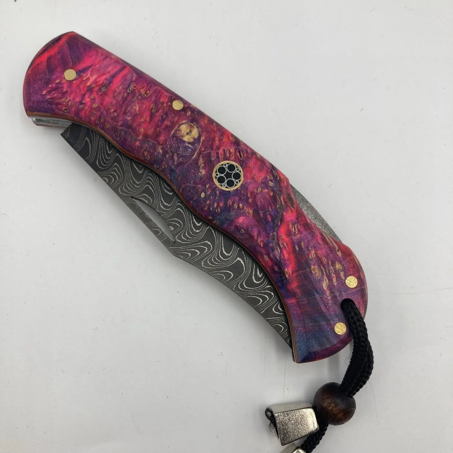 Damascus Steel Folding Pocket Knife