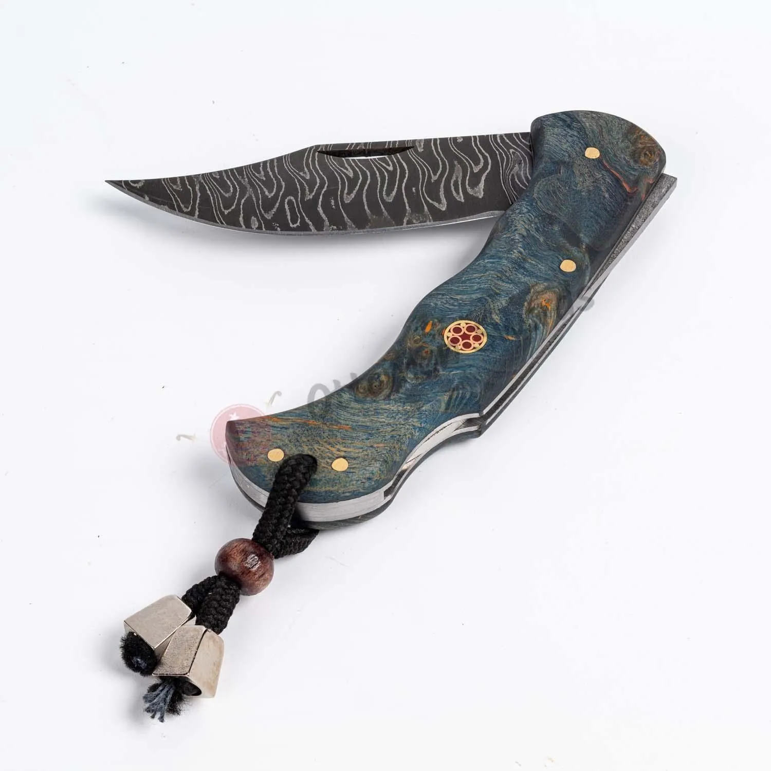 Damascus Steel Folding Pocket Knife