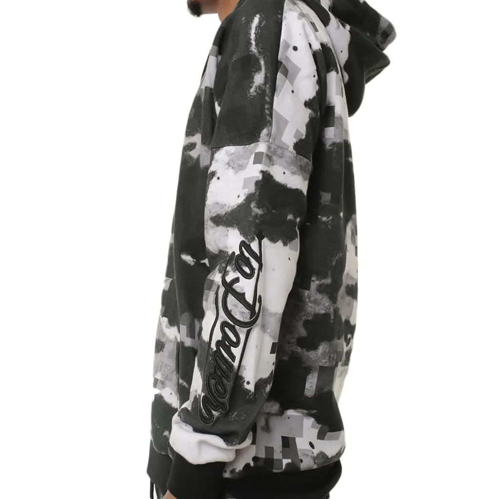 Digi Snow Camo Pullover Hooded Sweatshirt