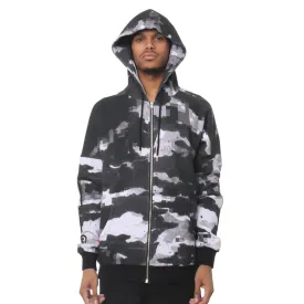 Digi Snow Camo Pullover Hooded Sweatshirt