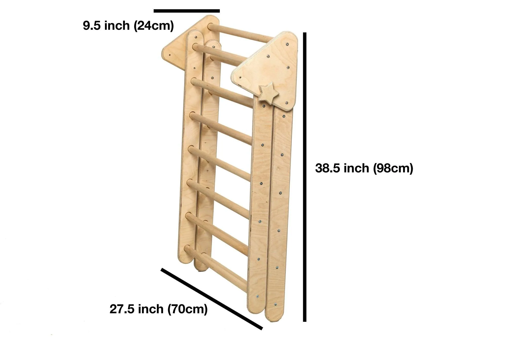 Foldable Climbing Triangle With 2 Ramps