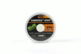 FOX EDGES CAMOTEX STIFF COATED CAMO BRAID 20METRES 25LB