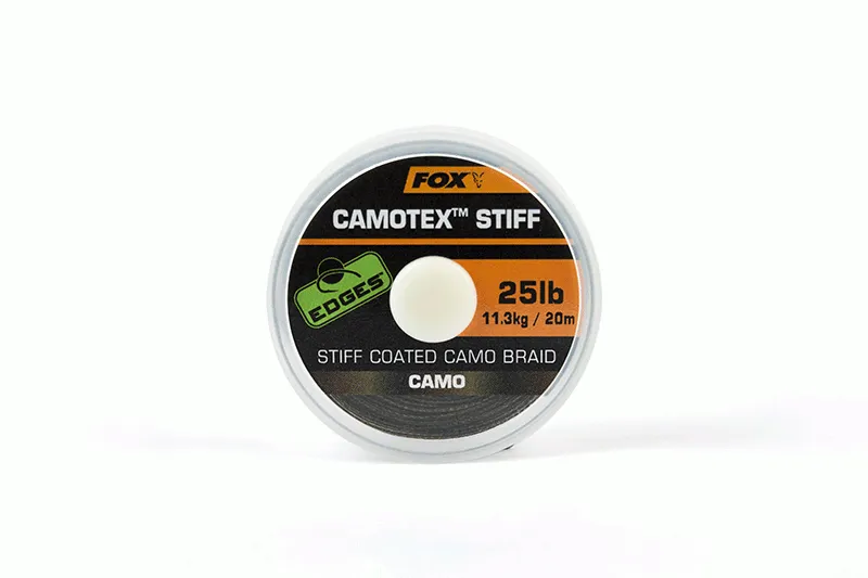 FOX EDGES CAMOTEX STIFF COATED CAMO BRAID 20METRES 25LB