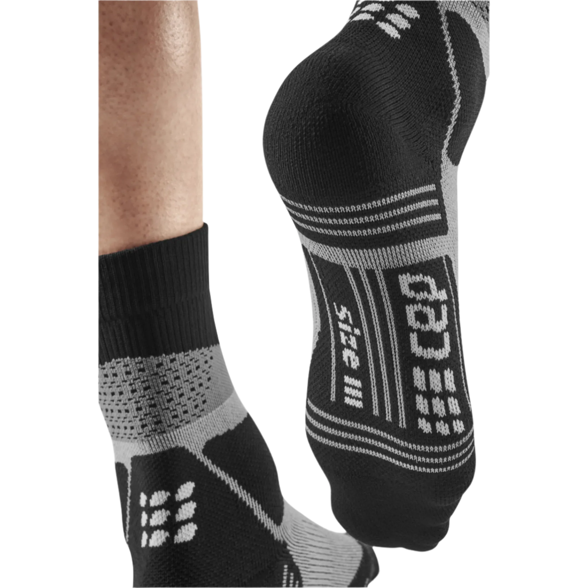 Hiking Max Cushion Mid Cut Compression Socks, Women