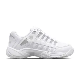 K-Swiss TFW Court Prestir Omni Ladies Tennis Shoe (White/Silver)