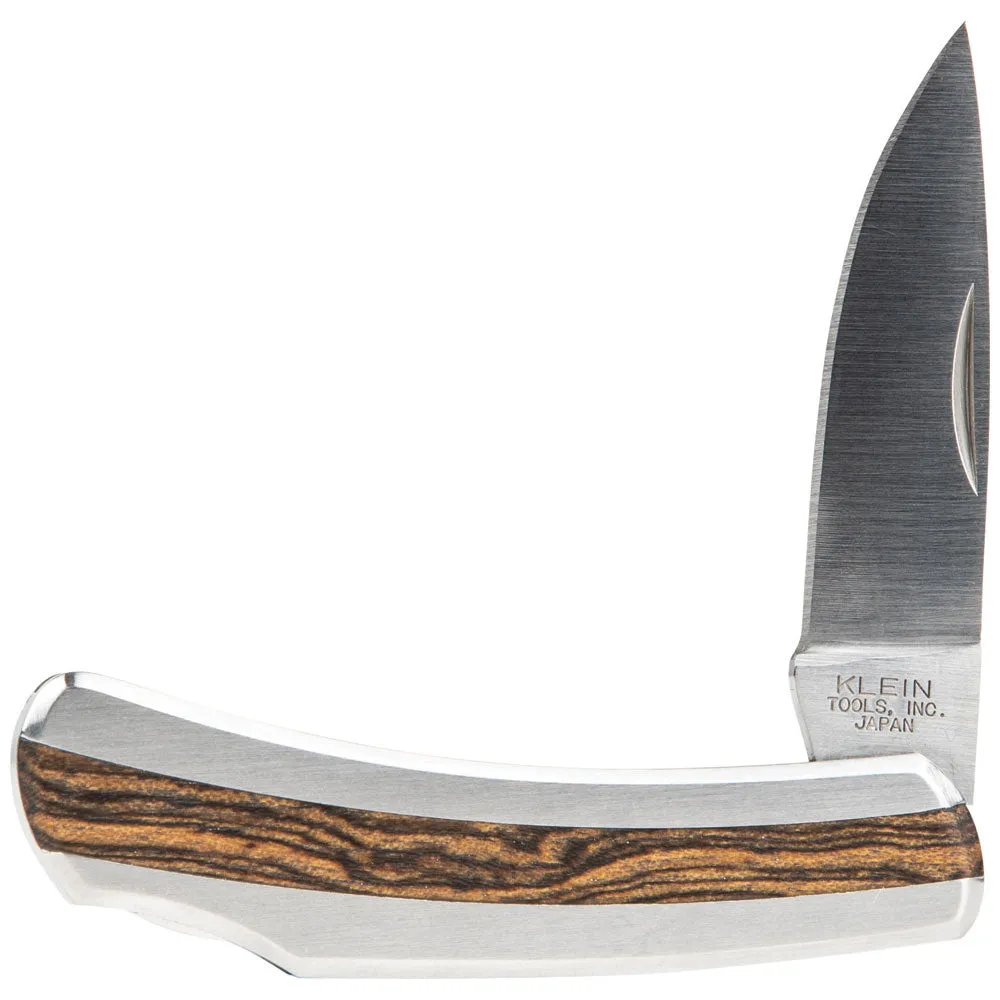 Klein Tools 44033 Stainless Steel Pocket Knife, 2-1/4" Drop Point Blade