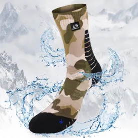 LEAKDRY Waterproof Breathable Socks Crew Digital Printing Camo