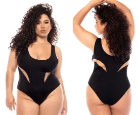 Mapale 67067X Curvy Size One Piece Swimsuit Color Black