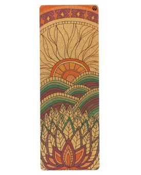 Mountain Magic Aura Cork Yoga Mat   Plant Foam