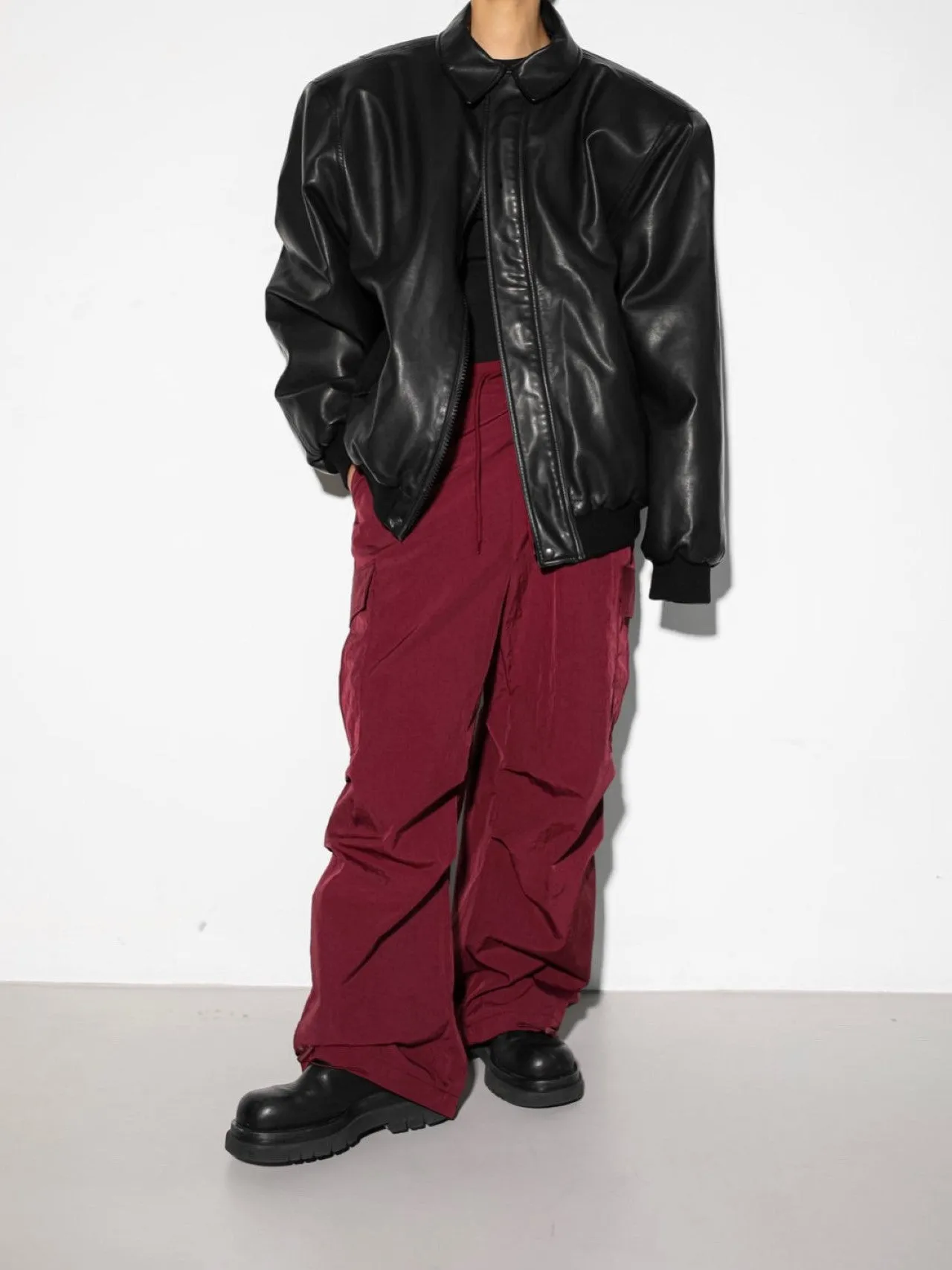 NYLON TECHNICAL CARGO JOGGER PANTS