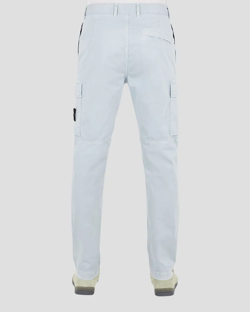 Old Treatment Cargo Pants - Sky Blue