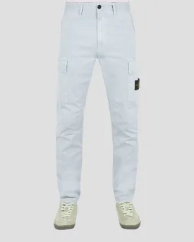 Old Treatment Cargo Pants - Sky Blue