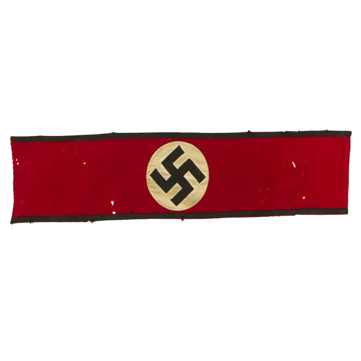 Original German Pre-WWII SS Member's Wool & Rayon Multi-Piece Armband with SS RZM Tag