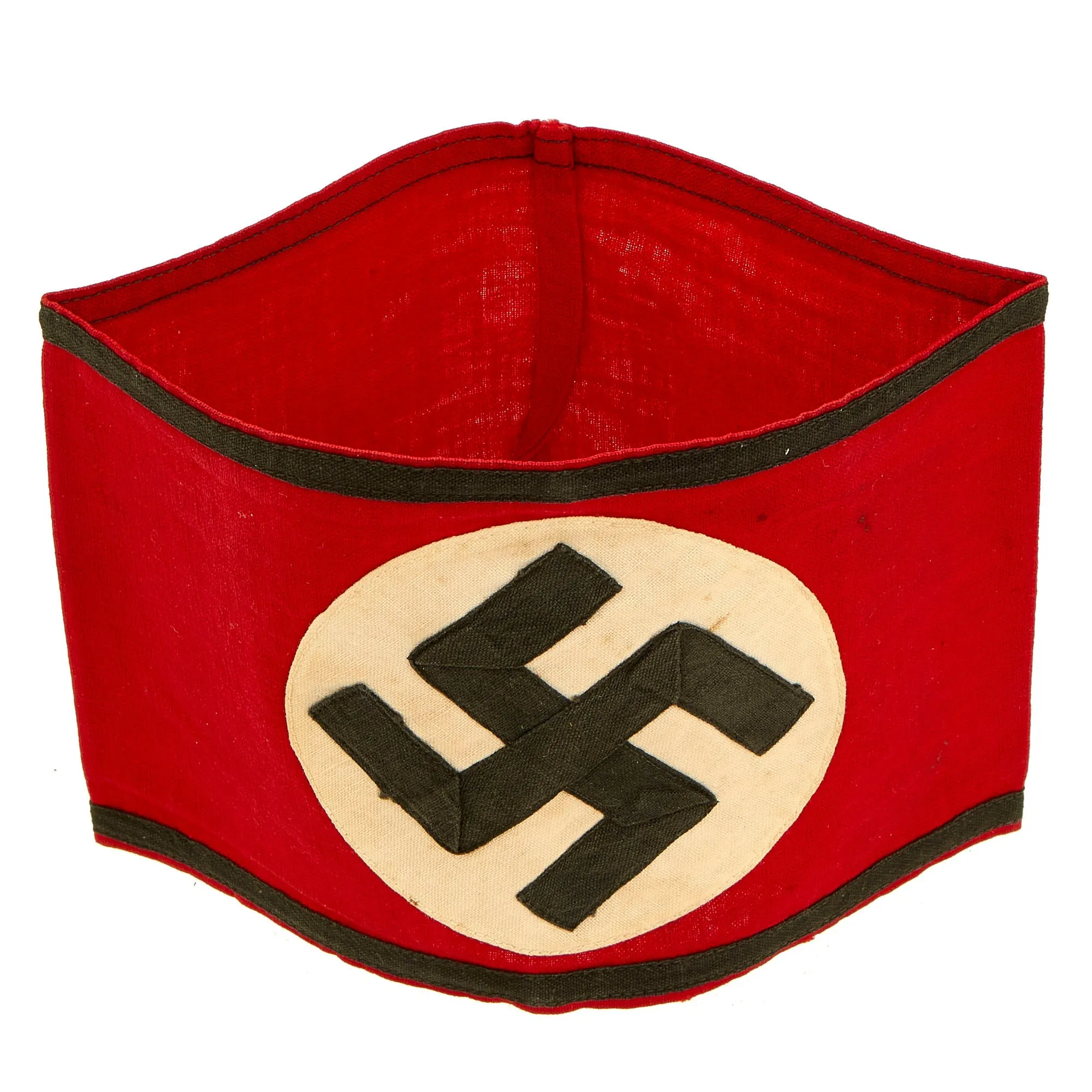 Original German WWII SS Member's Multi-Piece Cotton Armband - Schutzstaffel