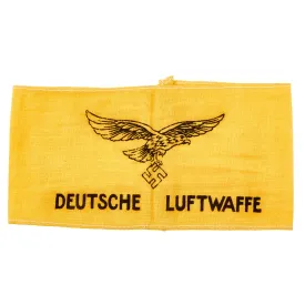 Original German WWII Unissued Deutsche Luftwaffe Air Crew Bailout Identification Armband