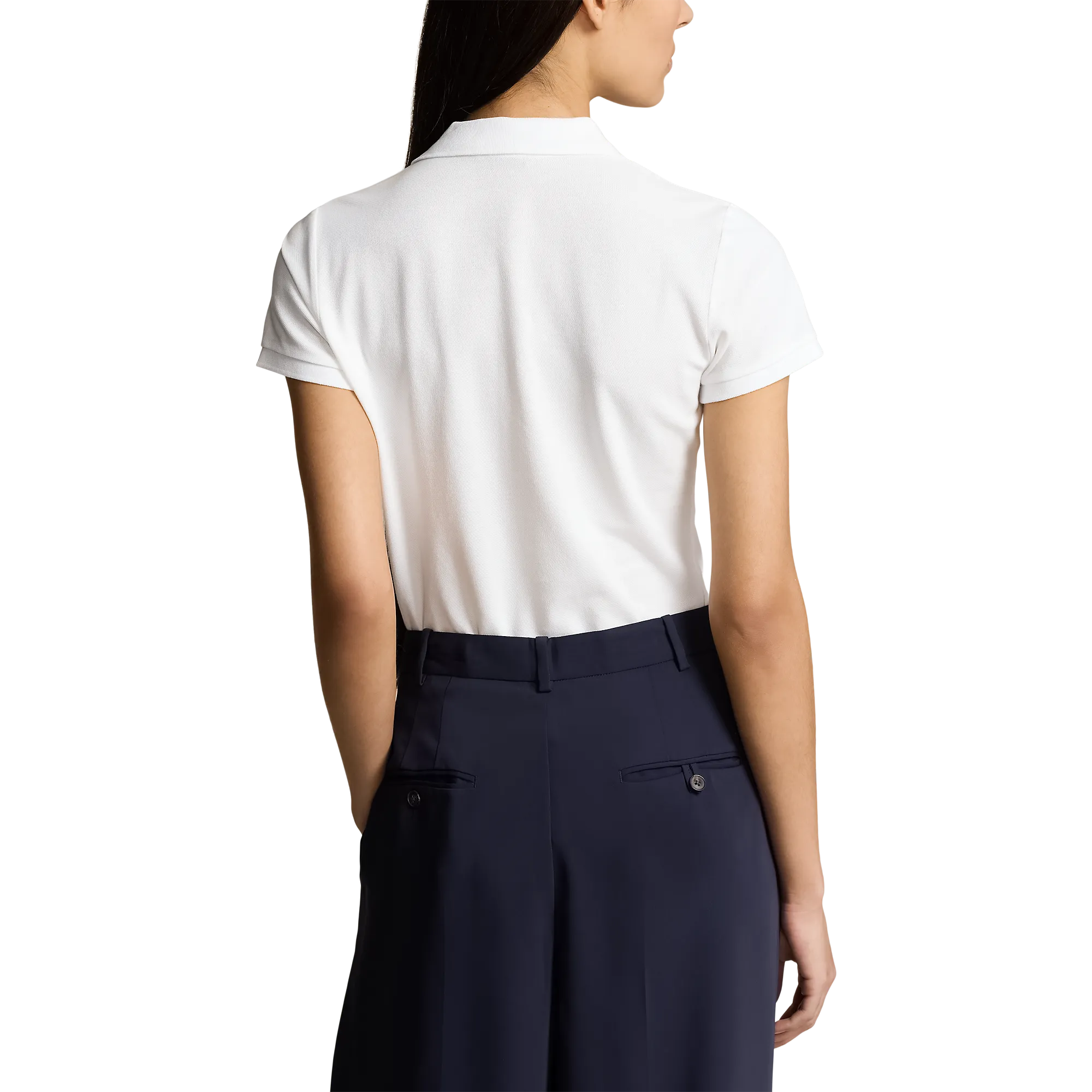 Polo Performance Ralph Lauren Women's Cotton Tailored Fit Polo Shirt - Pure White