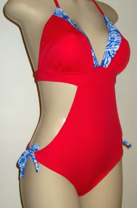 Triangle top monokini with adjustable sides and scrunched butt- Sale Monokini