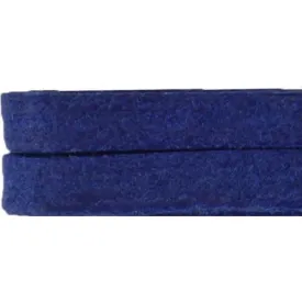 Waxed Cotton 1/4" Flat Dress Laces Custom Length with Tip - Royal Blue (1 Pair Pack) Shoelaces