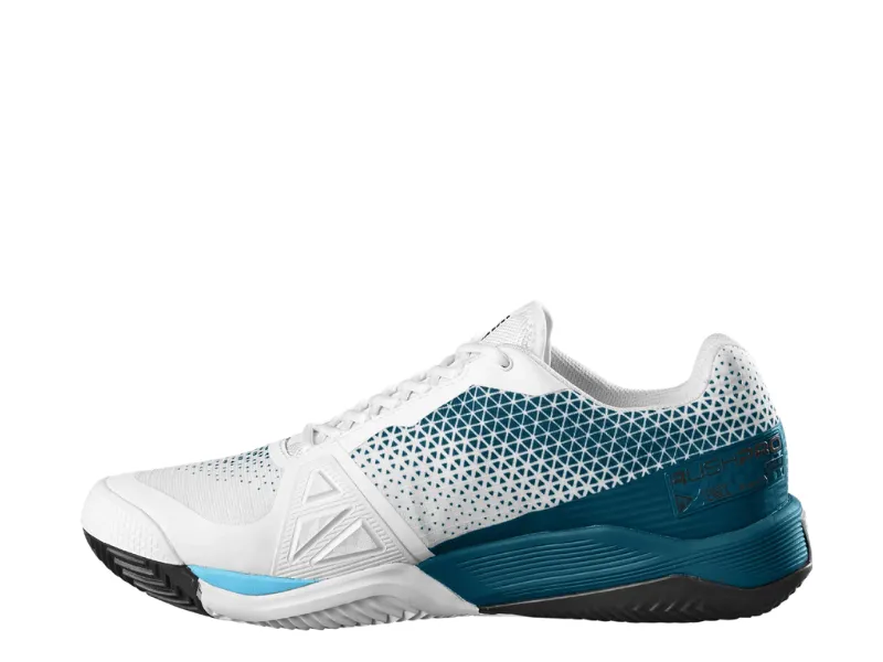 Wilson Rush Pro 4.0 Clay Mens Tennis Shoe (White/Blue)